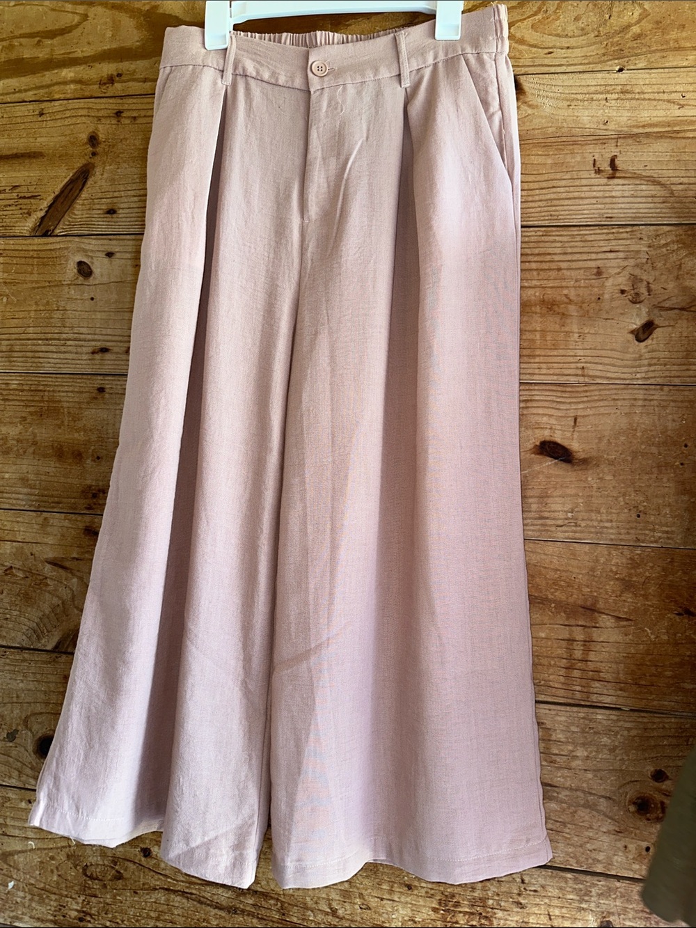 Revery Misty Rose Wide Leg Pants